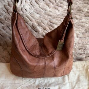 Frye Campus Hobo Bag - Saddle